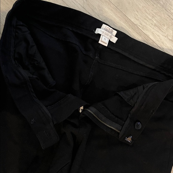 J crew black Gigi pant sz 12 skinny leg ponte classic - Picture 4 of 4